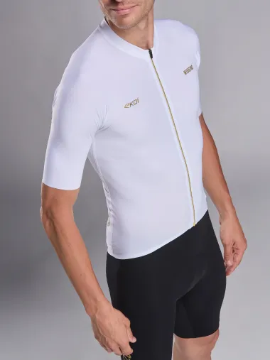 Maillot EKOI Racing BRADLEY WIGGINS Blanc