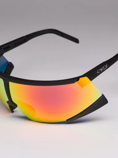 Lunettes EKOI Racing S-AERO Noir Silver ZEISS Q Rouge Cat2