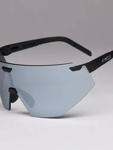 Lunettes EKOI Racing AEROLITE Noir Silver MIRROR Platinium Cat3