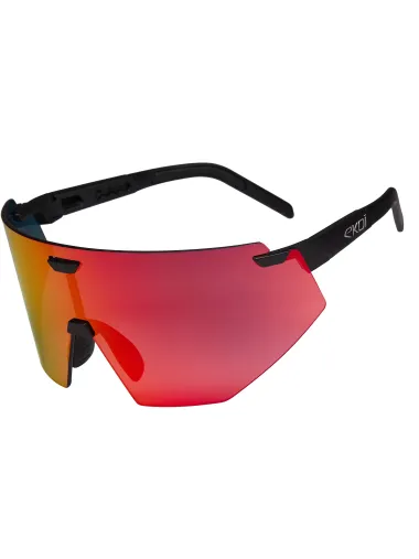 Lunettes EKOI Racing AEROLITE Noir Silver REVO Rouge Cat3