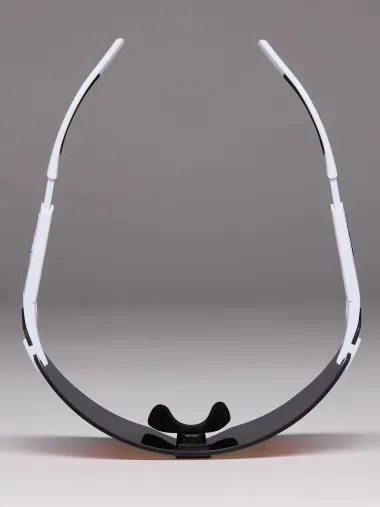 Lunettes EKOI Racing AEROLITE FABIO ARU Blanche Silver REVO Rouge Cat3