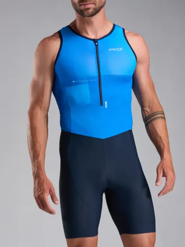 Combinaison triathlon EKOI Perf SLEEVELESS Bleu