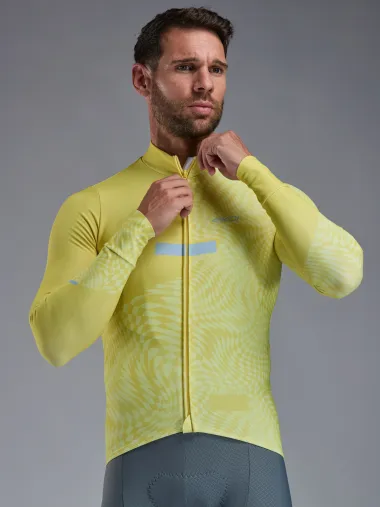 Maillot manches longues EKOI Perf GRAPHIC Jaune