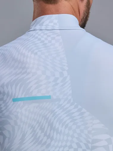 Maillot manches longues EKOI Perf GRAPHIC Blanc