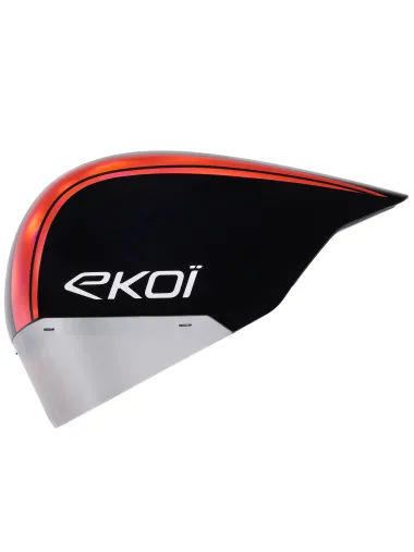 Casque EKOI Racing PURE AERO Mirror Cat2 Noir Holo Rouge