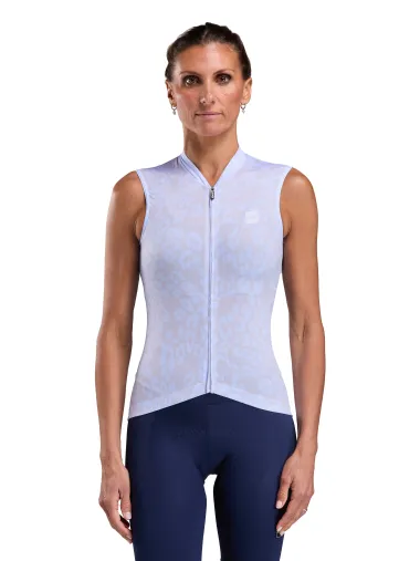 Maillot femme EKOI Perf LEO sans manches Bleu