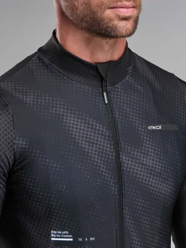 Maillot manches longues EKOI Perf TIE & DYE Noir