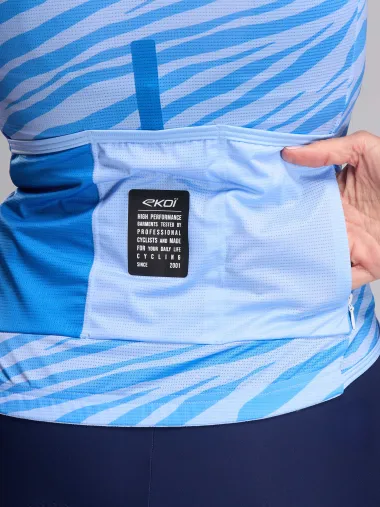 Maillot femme EKOI Perf ZEBRA Bleu