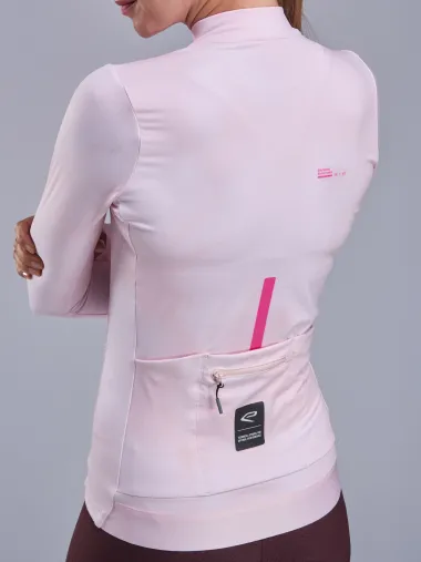 Maillot manches longues femme EKOI Perf TIE & DYE Rose