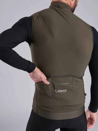 Gilet thermique EKOI Perf ELEGANCE Kaki