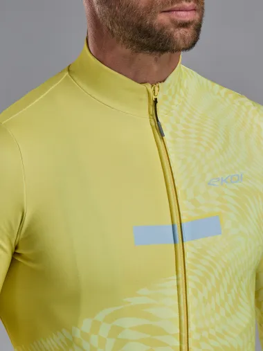 Maillot manches longues EKOI Perf GRAPHIC Jaune