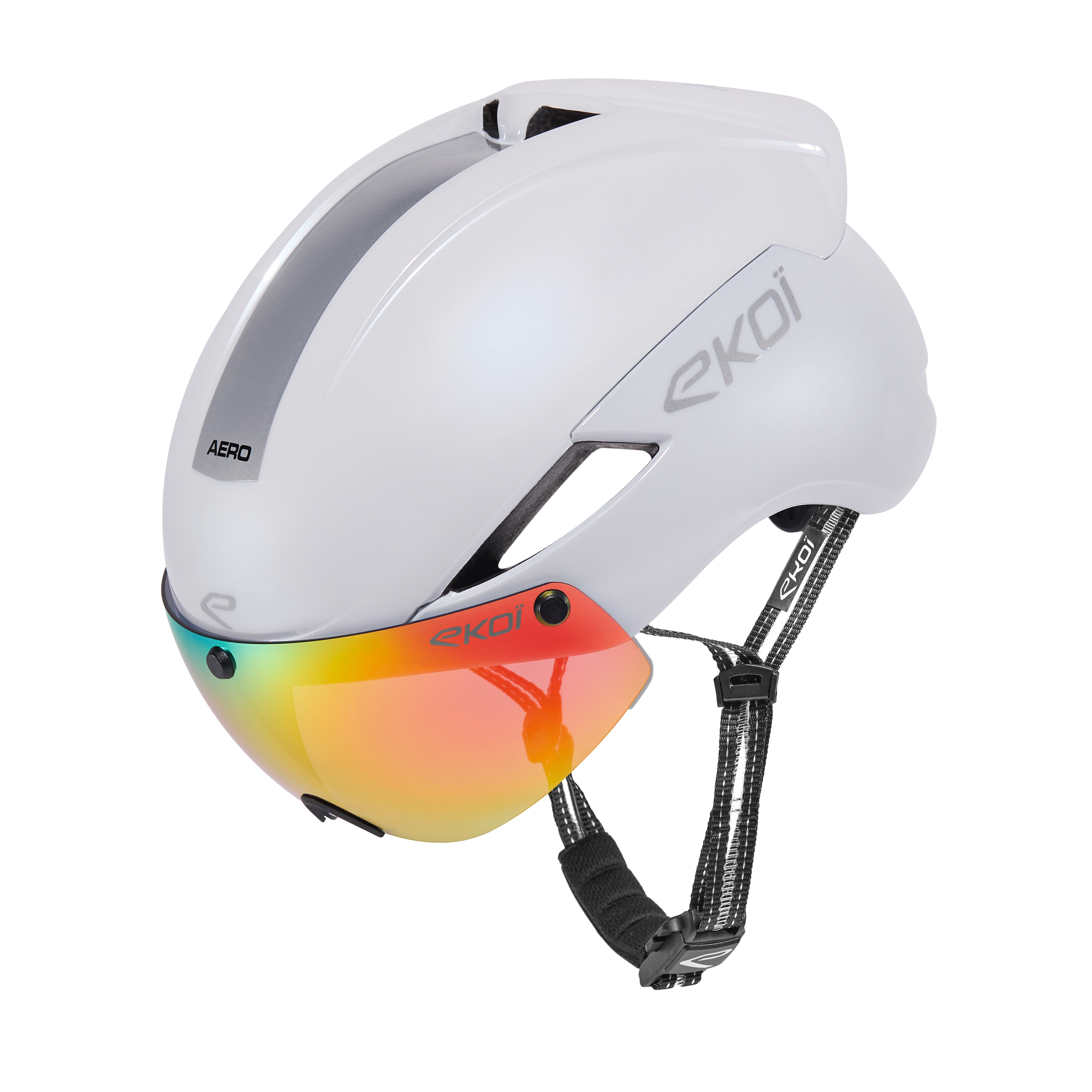 Casque EKOI Perf AERO16 Blanc Gris