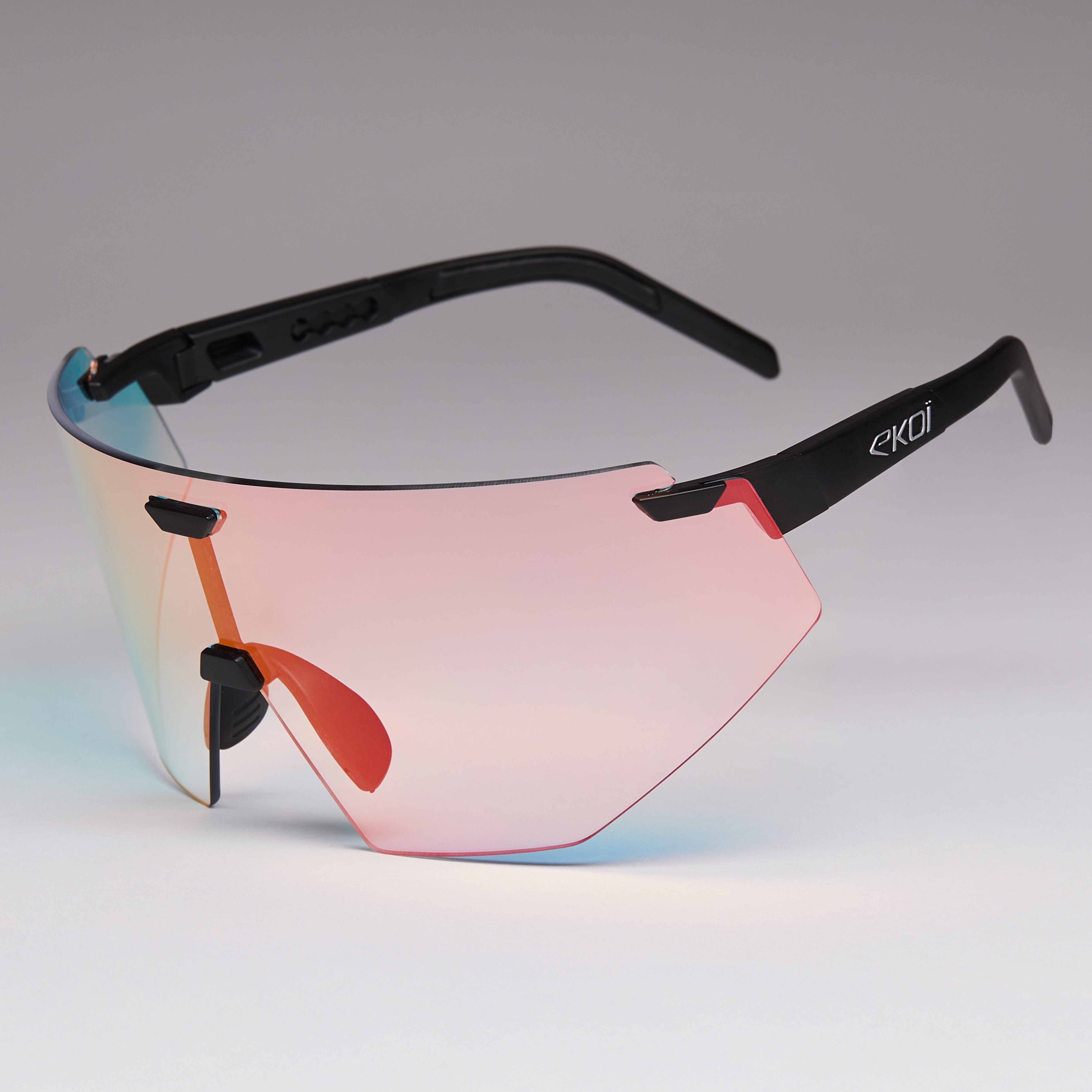 Lunettes EKOI Racing AEROLITE Noir Silver PH LIGHT Rouge Cat1-3