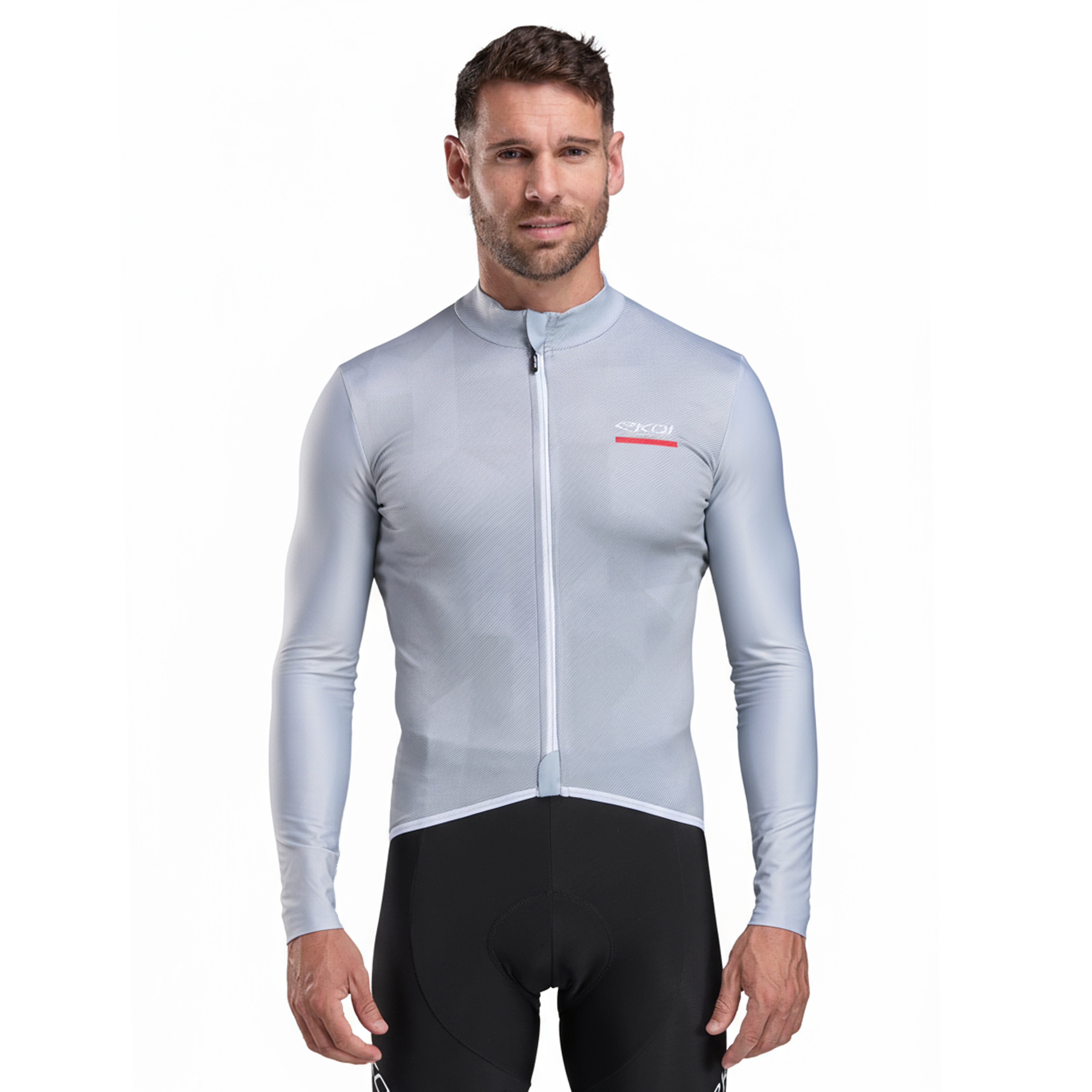 Maillot manches longues EKOI POLYGONE Silver
