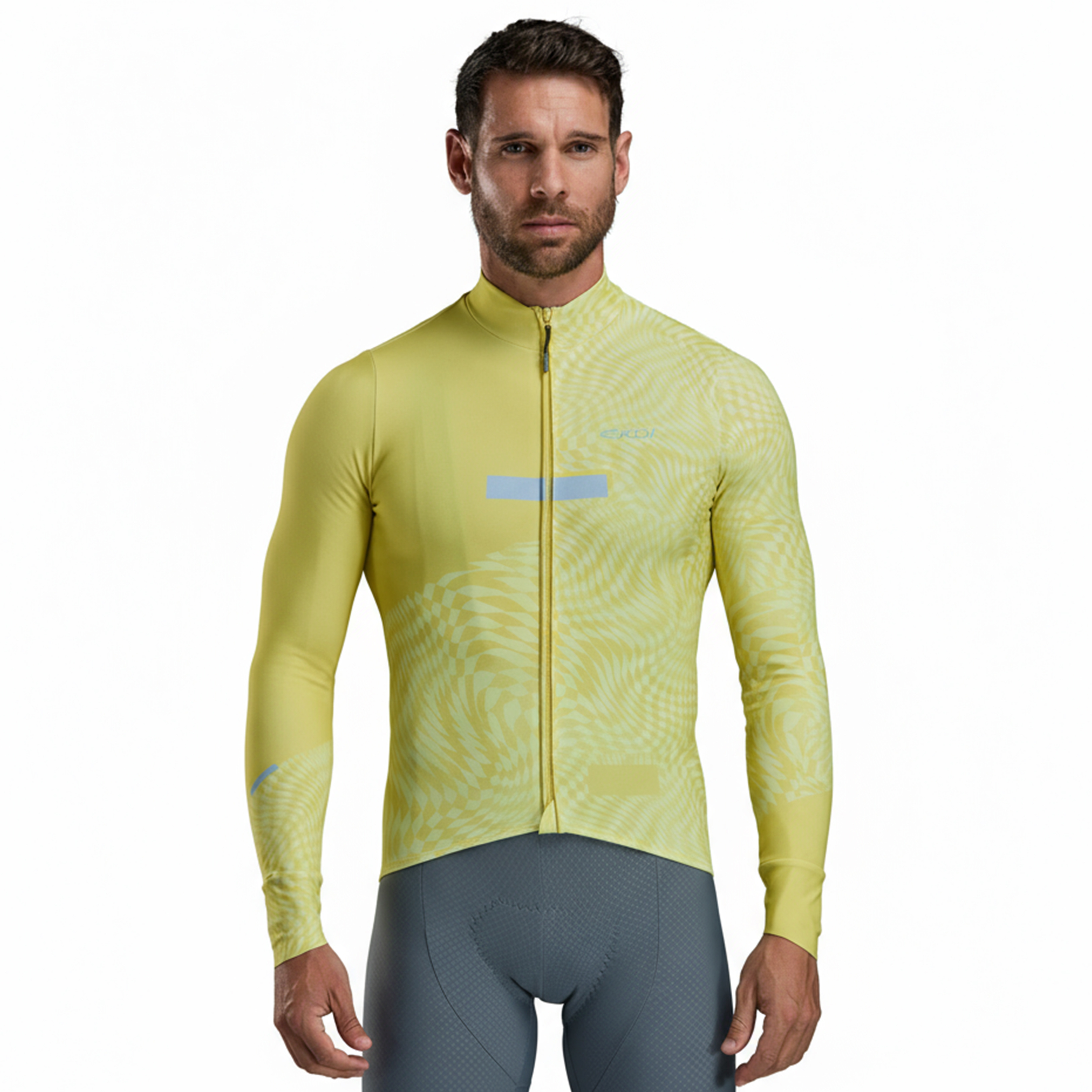 Maillot manches longues EKOI Perf GRAPHIC Jaune