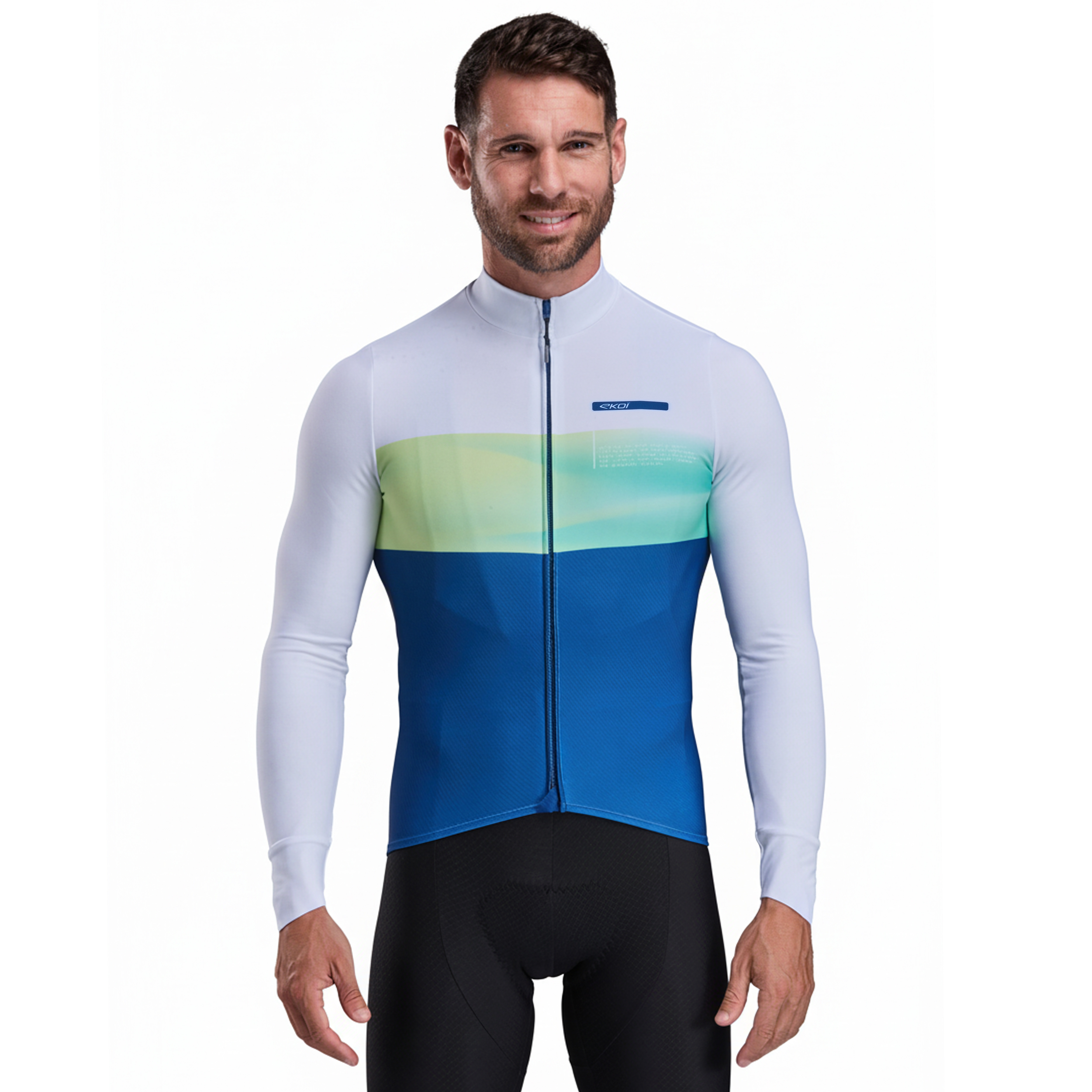 Maillot manches longues EKOI Perf GRADIENT Marine