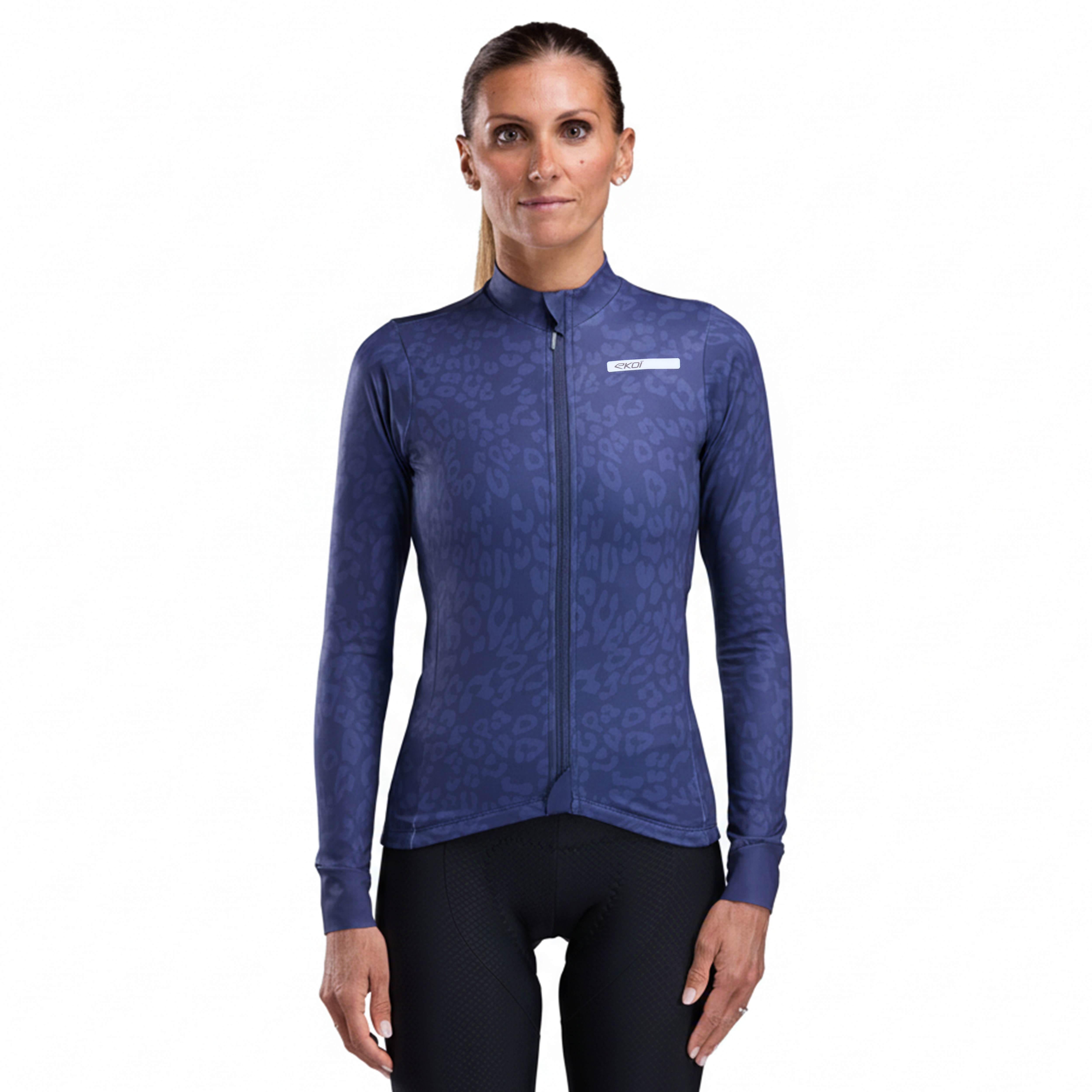 Maillot manches longues femme EKOI Perf LEO Marine