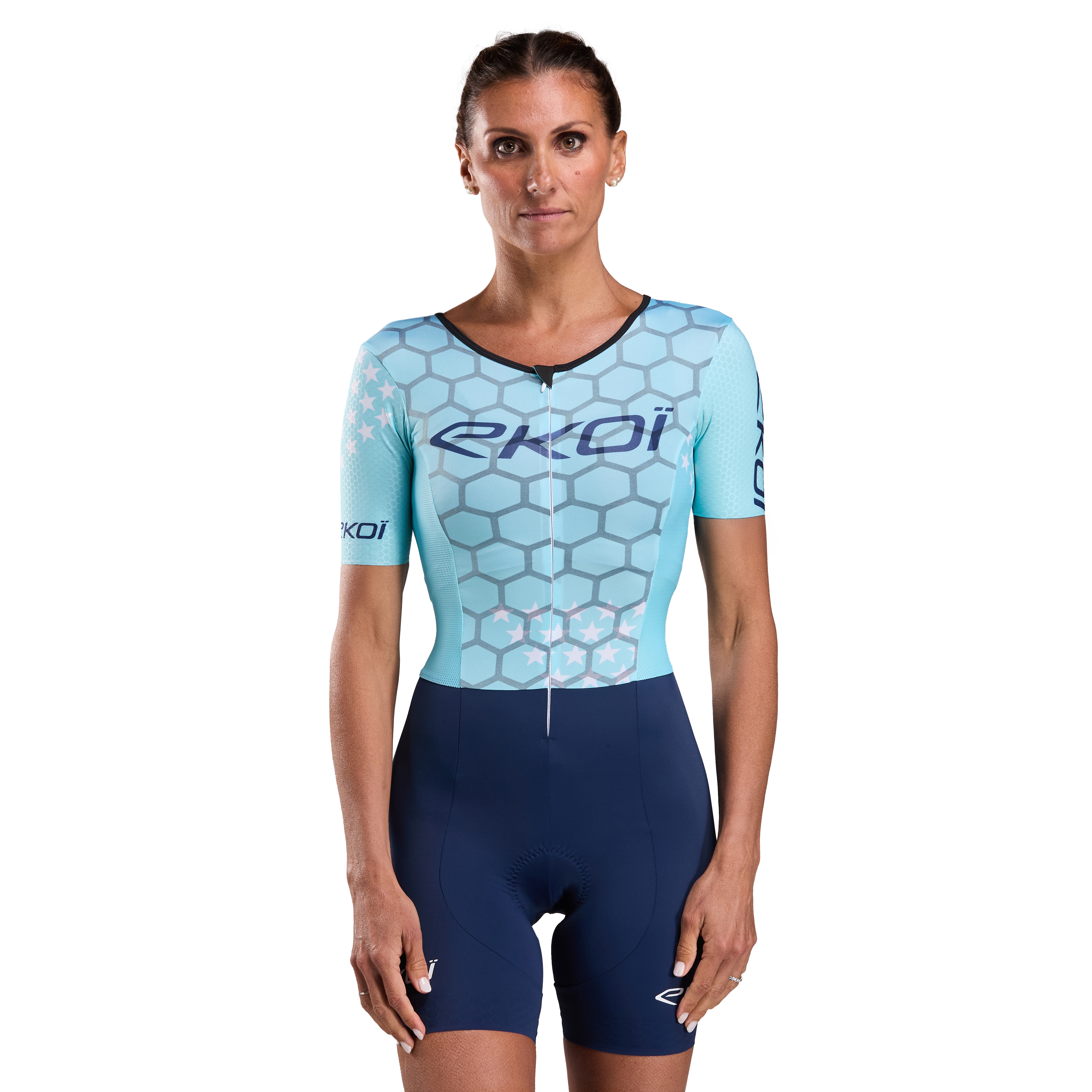 Combinaison triathlon Femme EKOI Racing GRAPHENE Azur