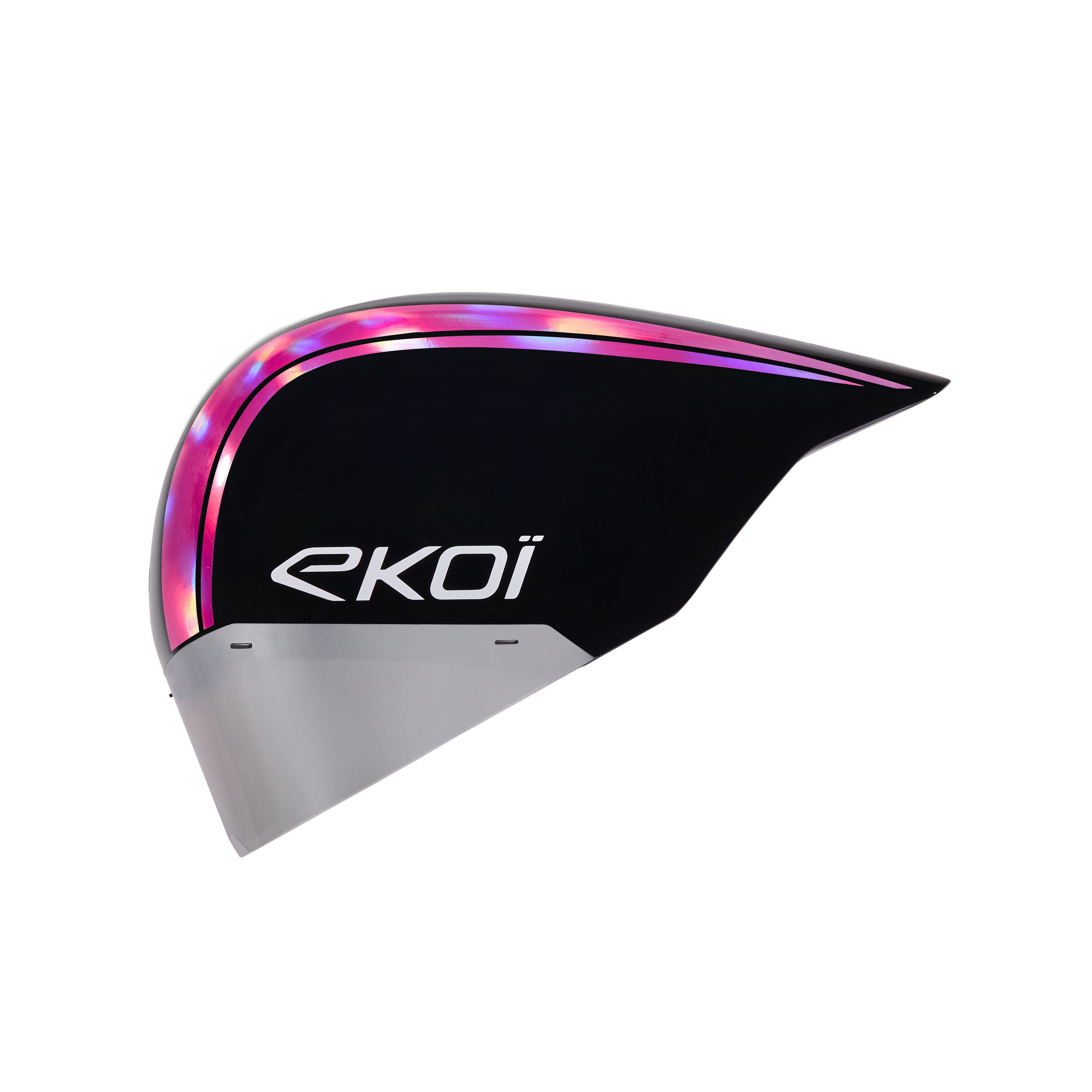 Casque EKOI Racing PURE AERO Mirror Cat2 Noir Holo Rose