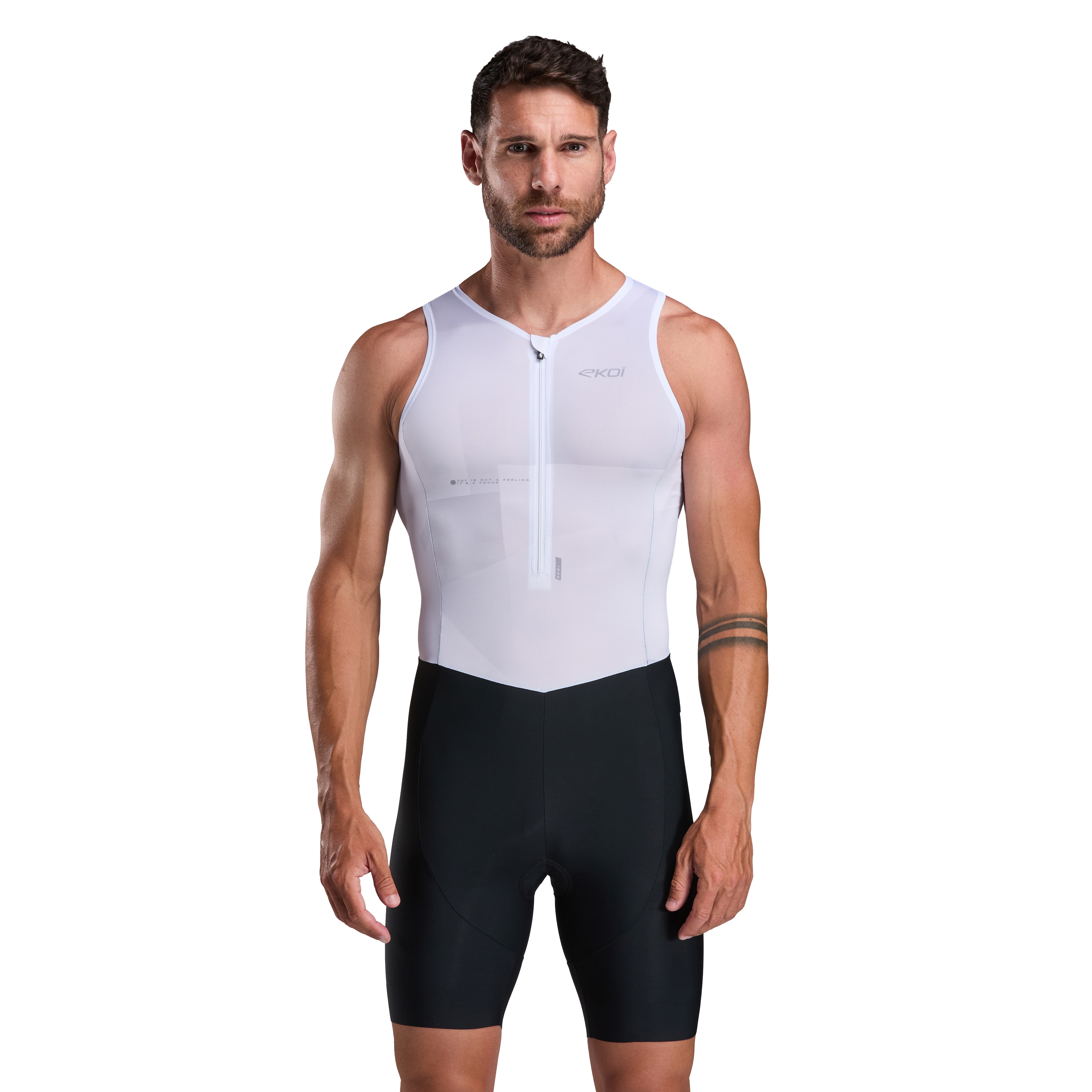 Combinaison triathlon EKOI Perf SLEEVELESS Blanc