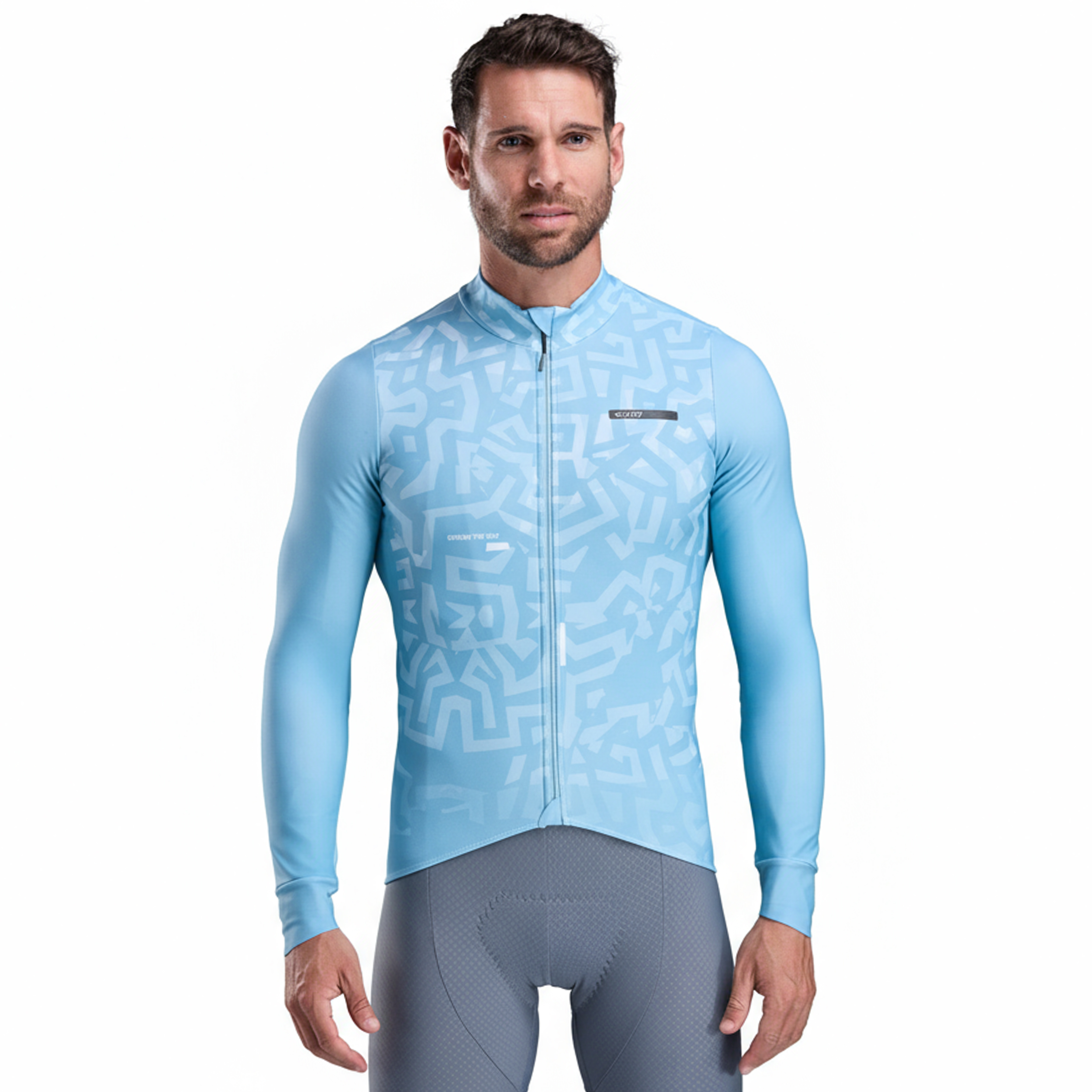 Maillot manches longues EKOI Perf GRAFFITI Ciel