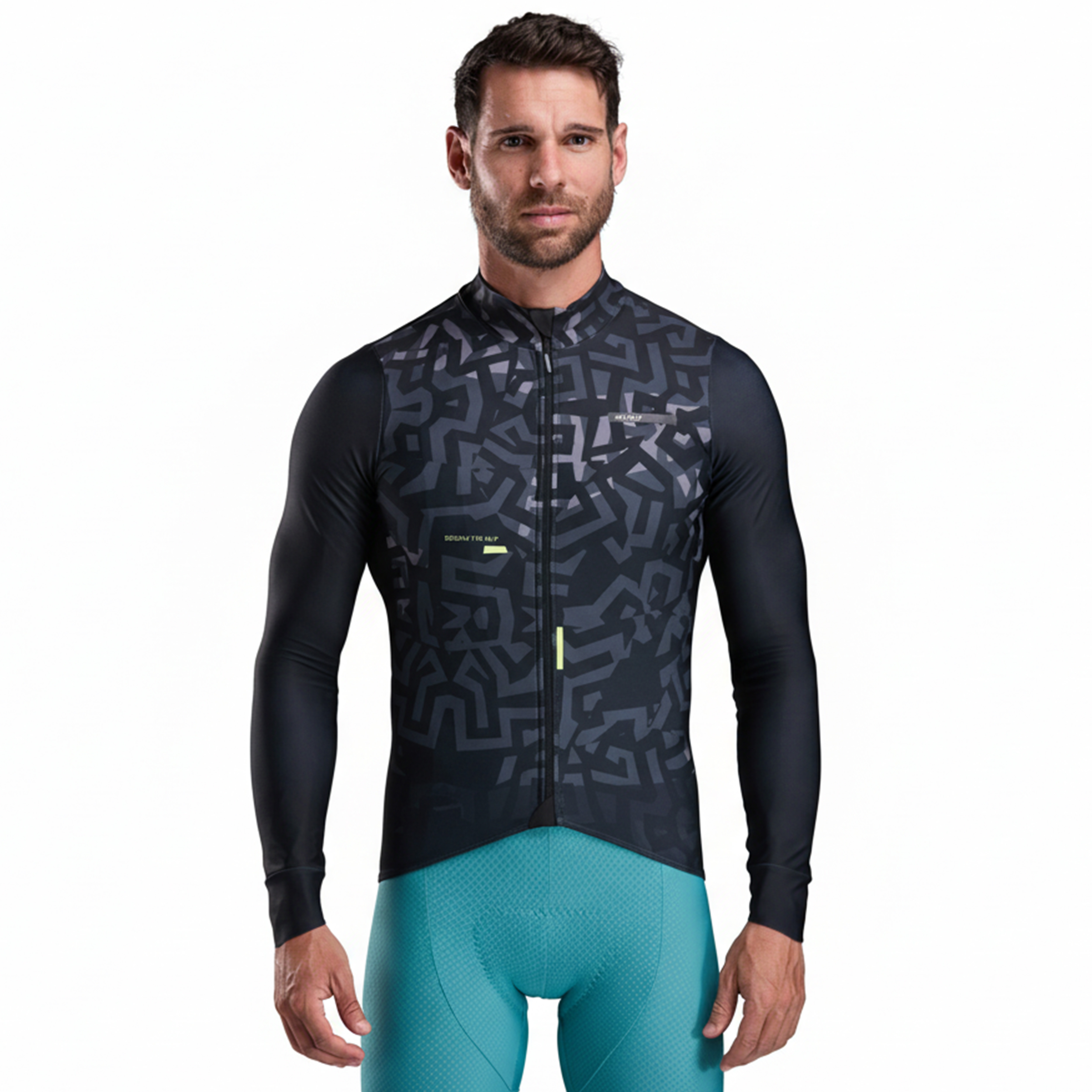 Maillot manches longues EKOI Perf GRAFFITI Noir