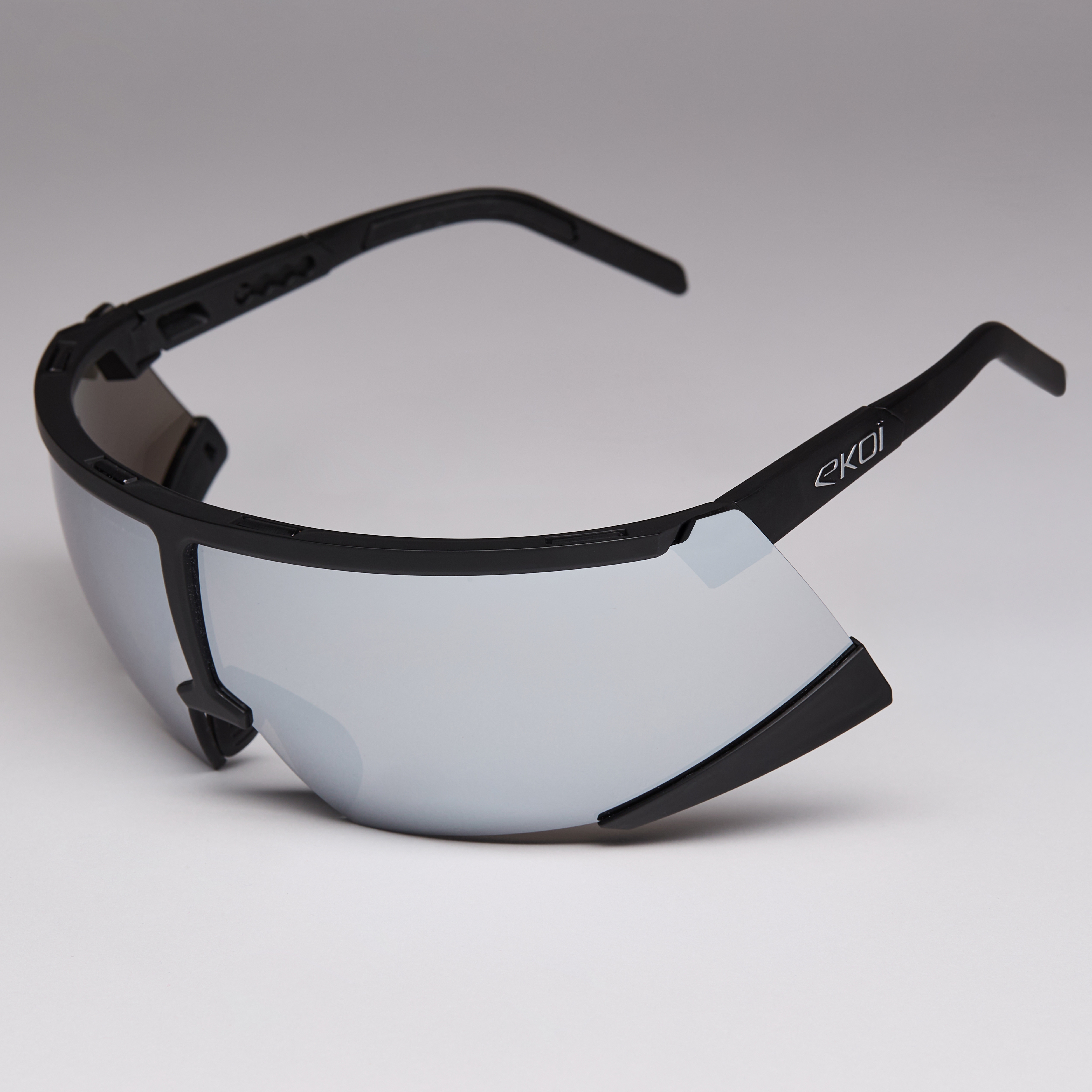 Lunettes EKOI Racing S-AERO Noir Silver ZEISS Super Strong Silver Cat3