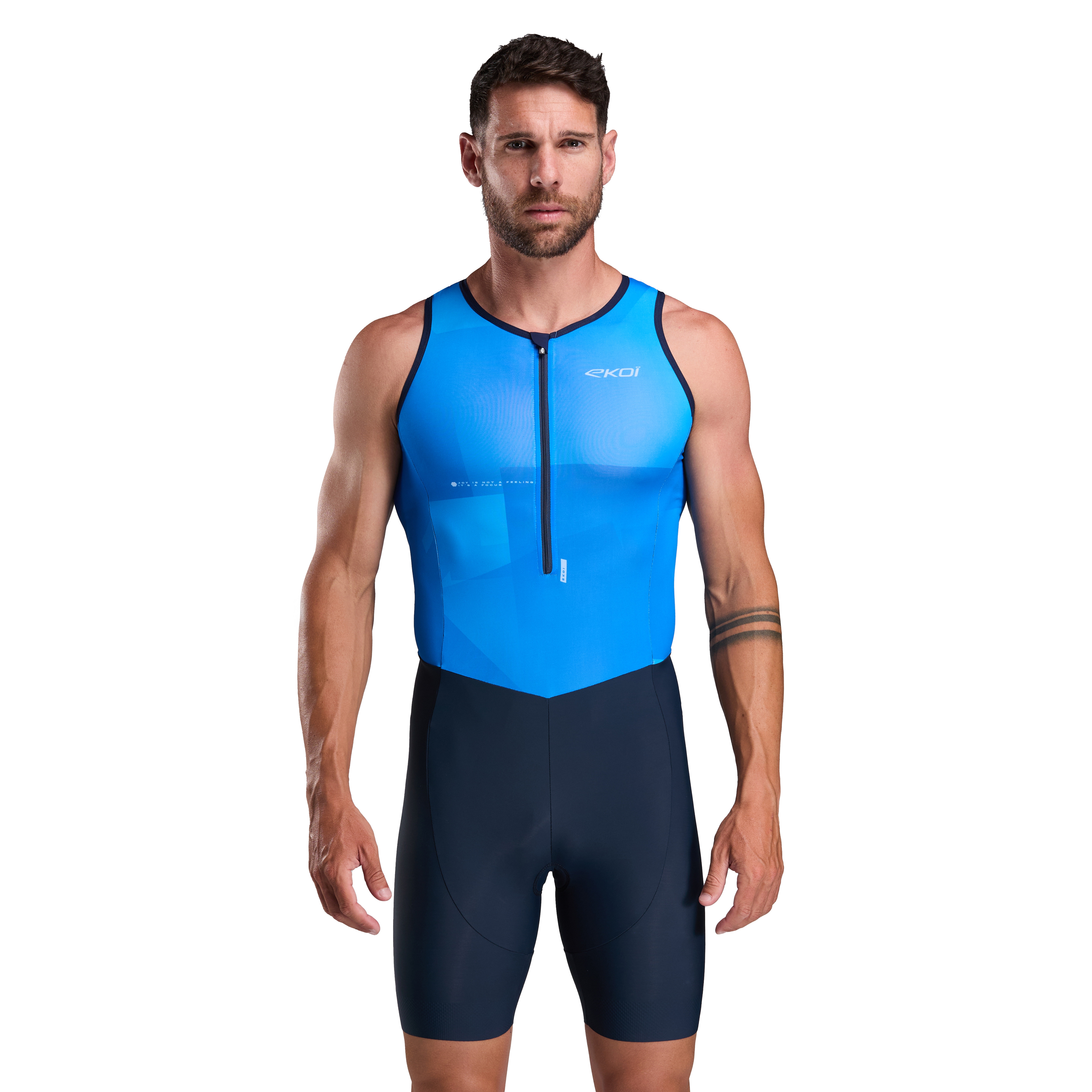 Combinaison triathlon EKOI Perf SLEEVELESS Bleu