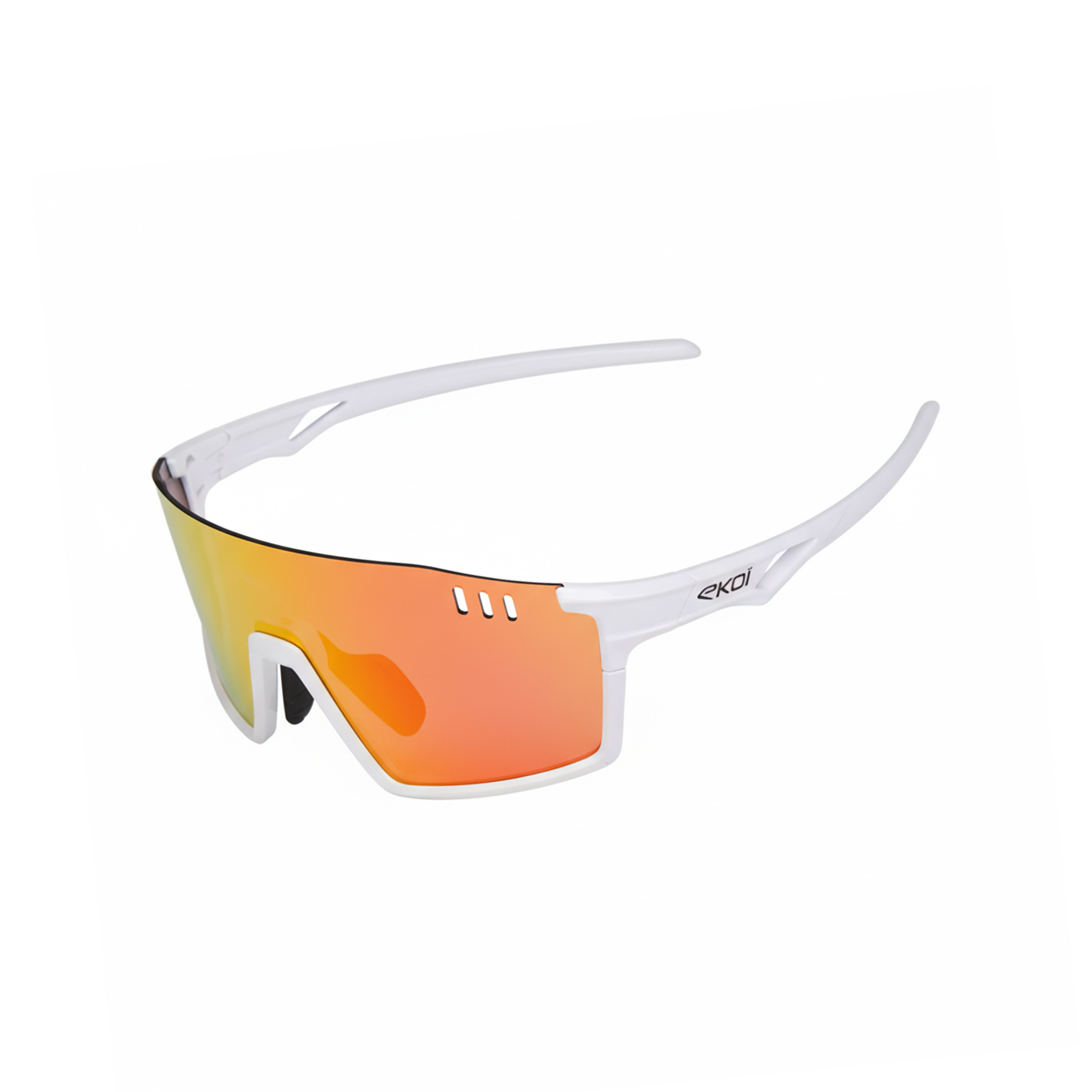 Lunettes EKOI VISION Blanc Revo Rouge Cat3