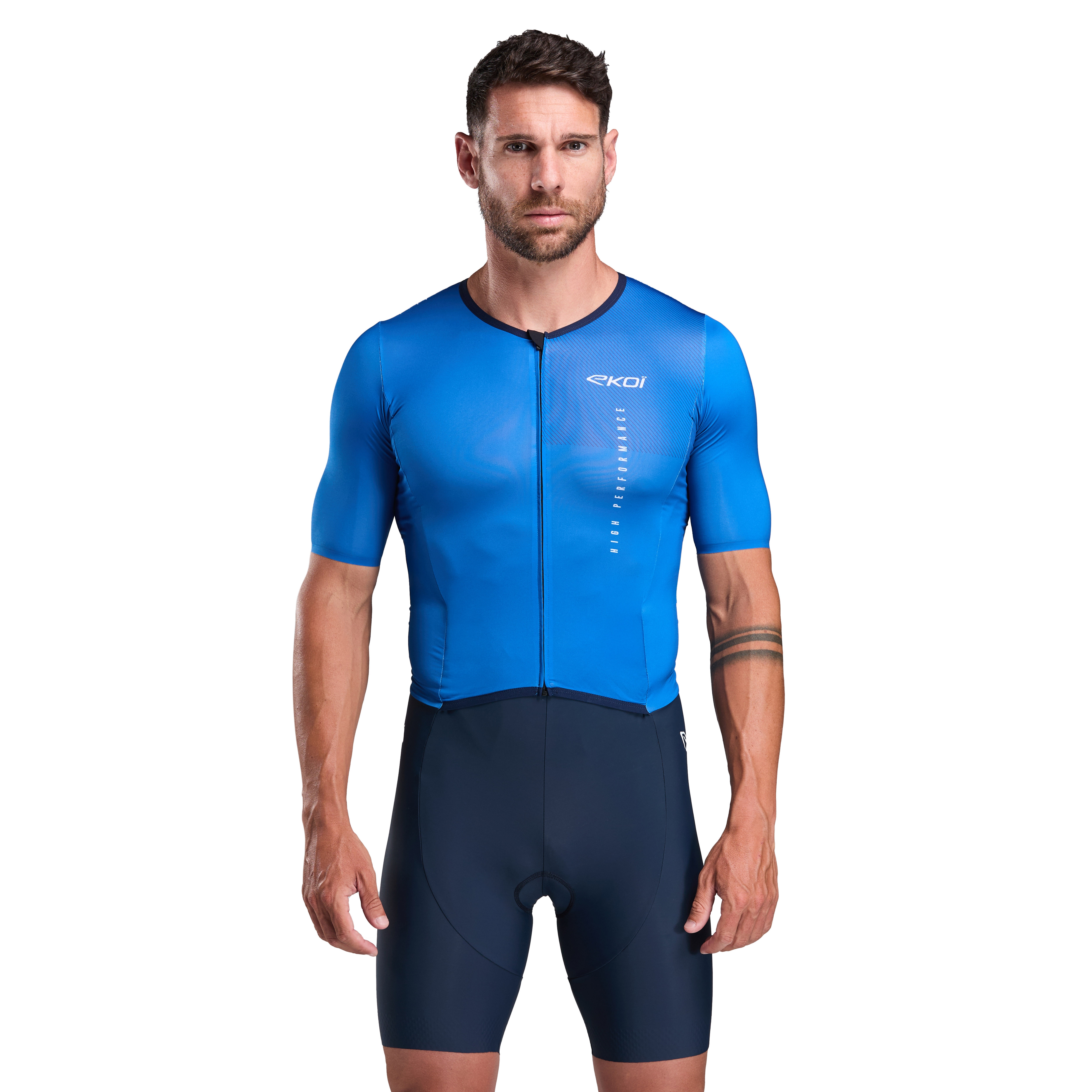 Combinaison triathlon EKOI Perf LINEAR Bleu