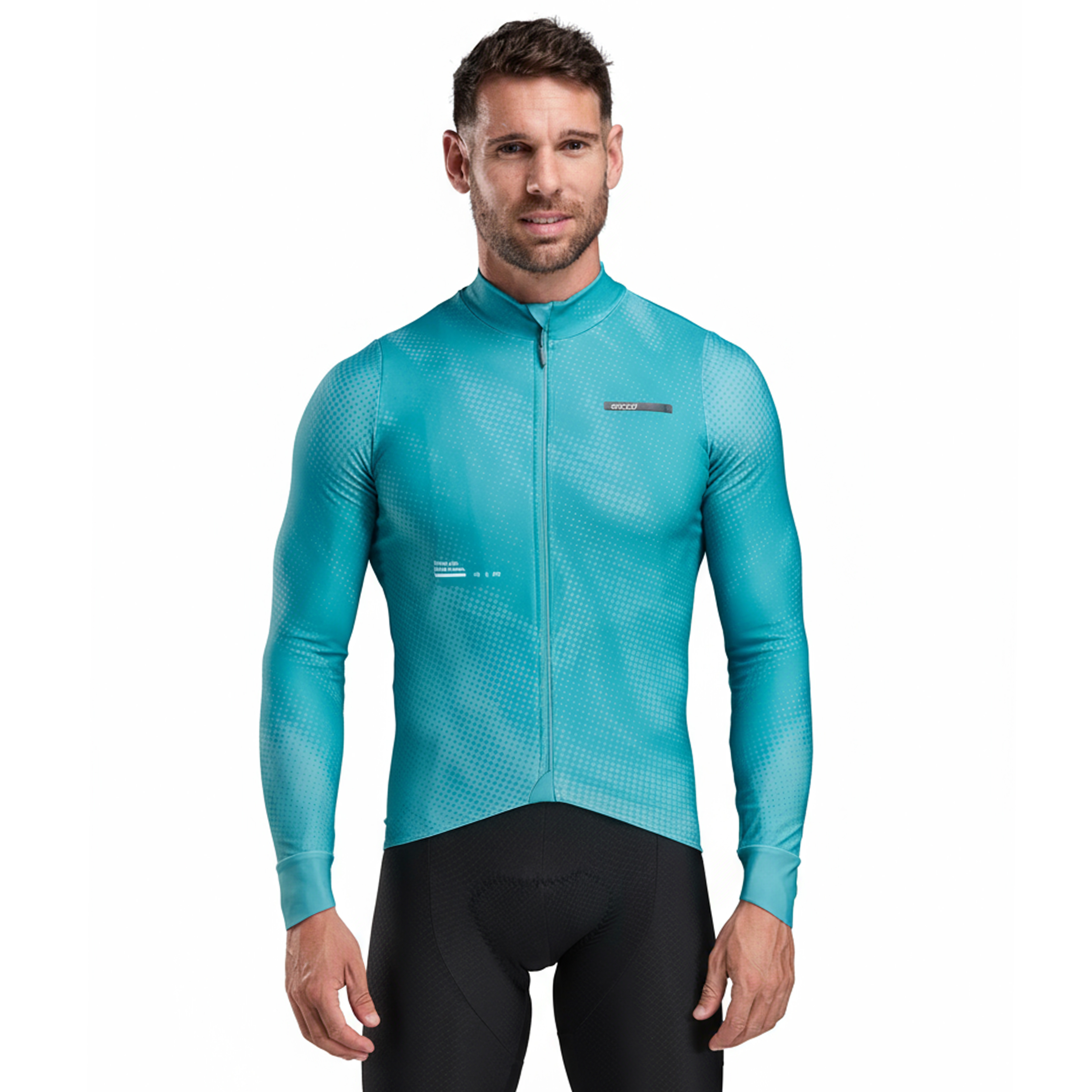 Maillot manches longues EKOI Perf TIE & DYE Vert Azur