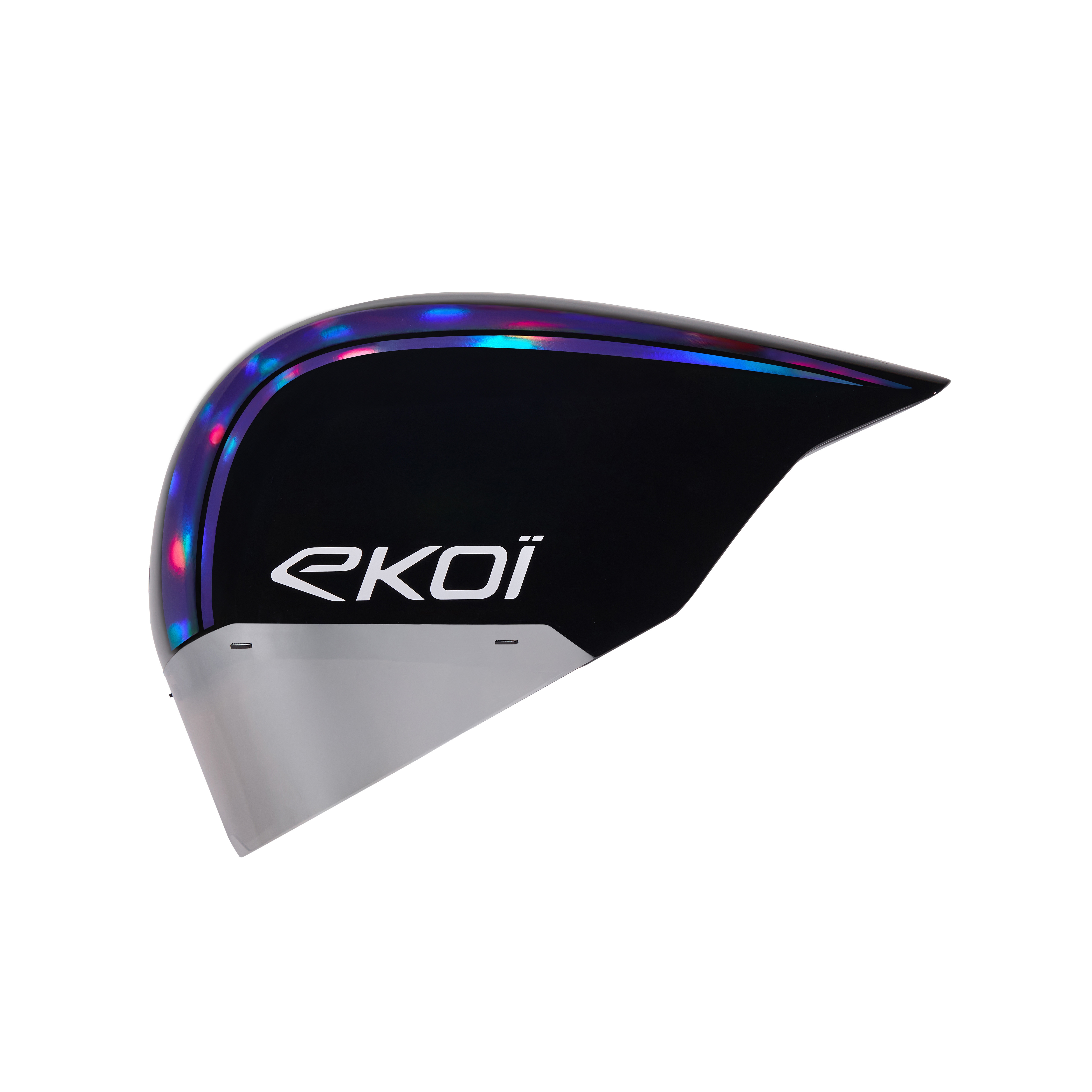 Casque EKOI Racing PURE AERO Mirror Cat2 Noir Holo Violet