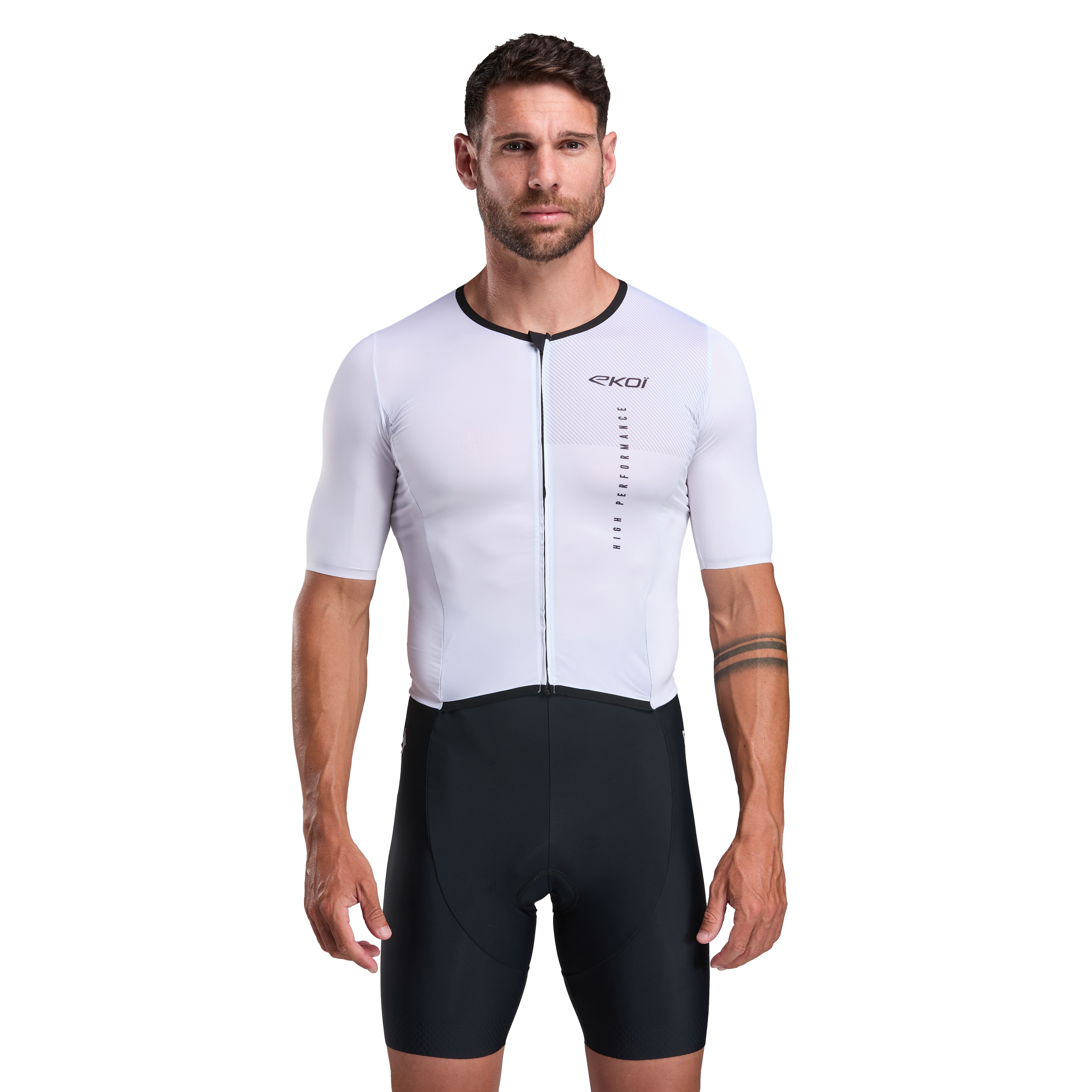 Combinaison triathlon EKOI Perf LINEAR Blanc