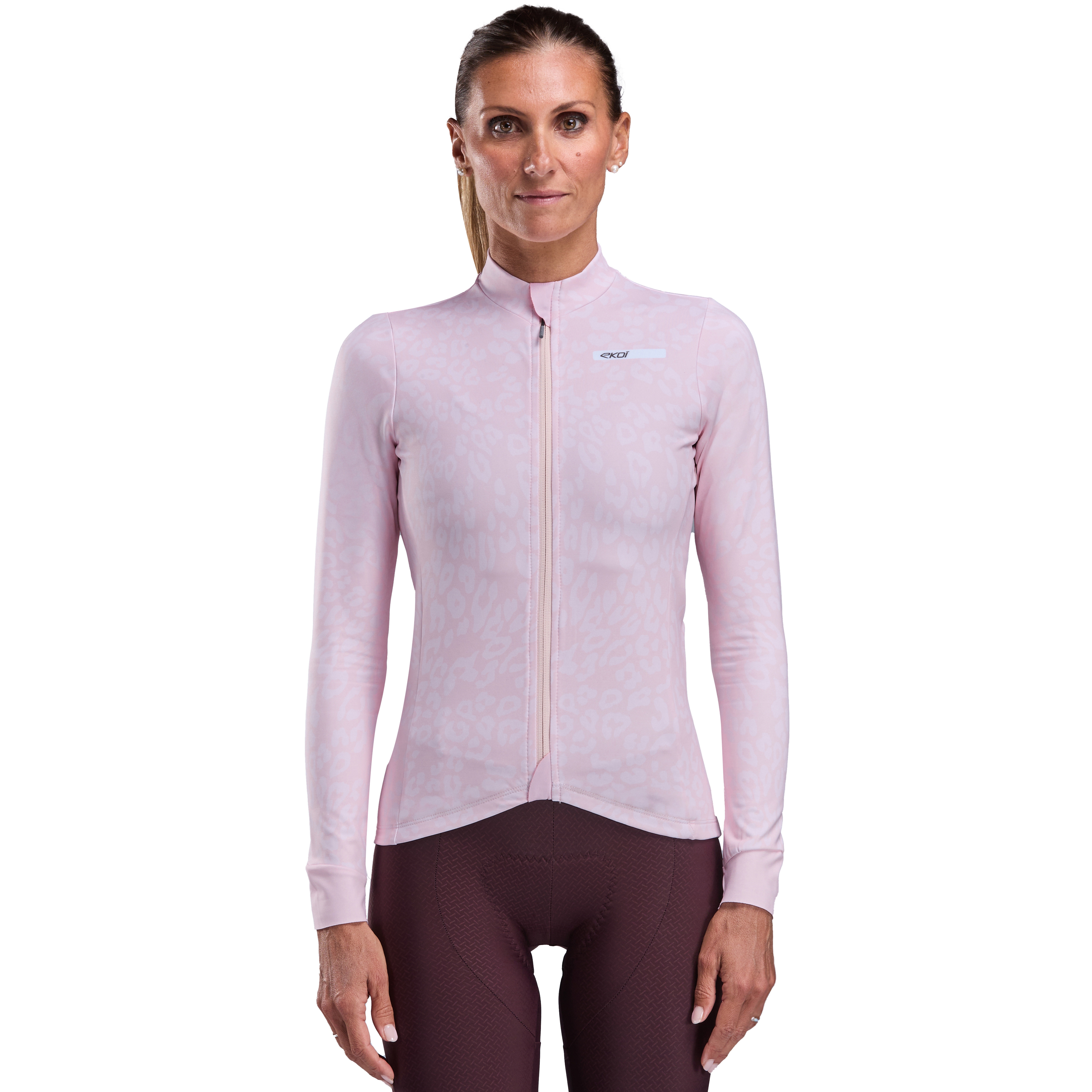Maillot manches longues femme EKOI Perf LEO Rose