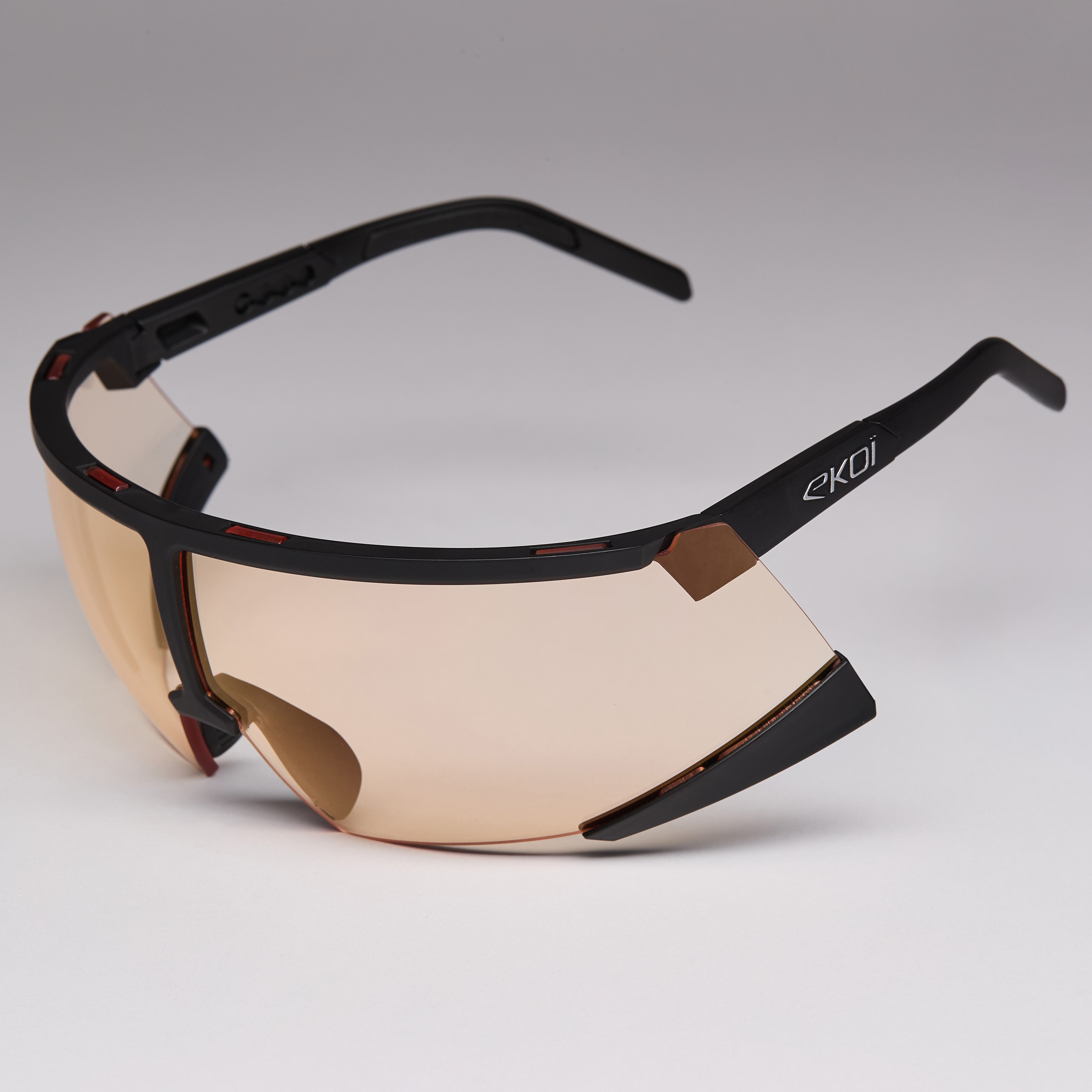 Lunettes EKOI Racing S-AERO Noir Silver ZEISS AR Rouge Cat0