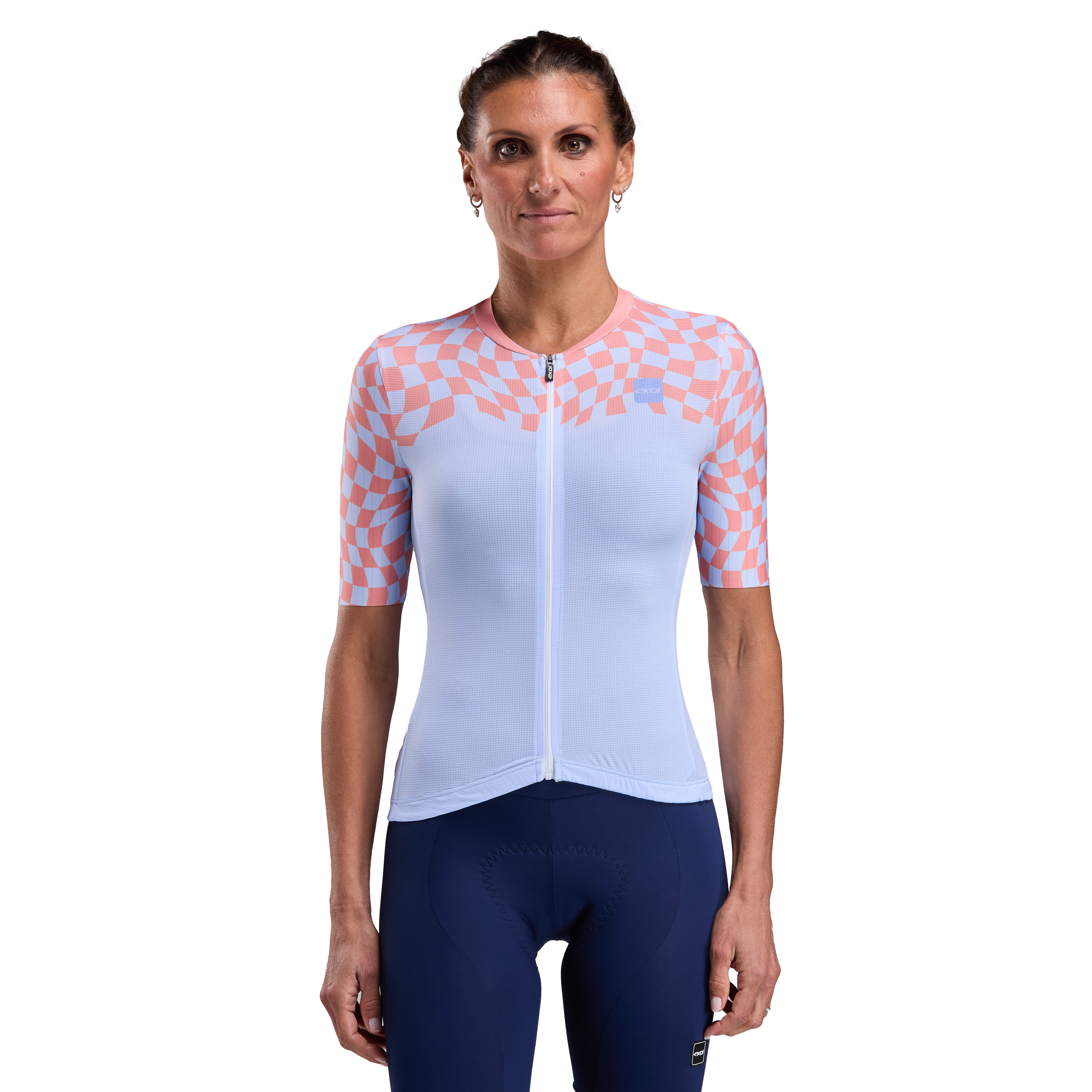 Maillot femme EKOI Perf CHECKS Bleu
