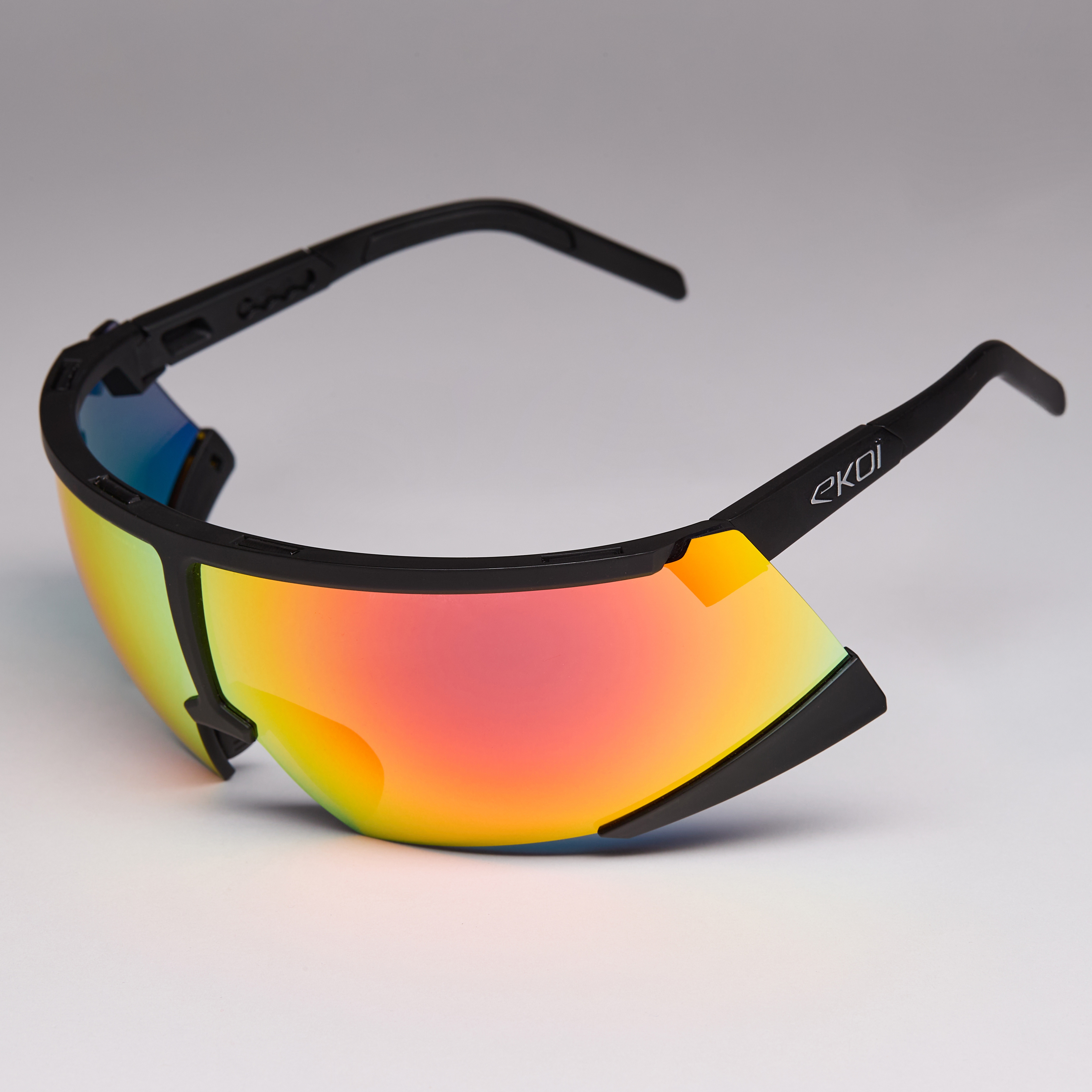 Lunettes EKOI Racing S-AERO Noir Silver ZEISS Q Rouge Cat2