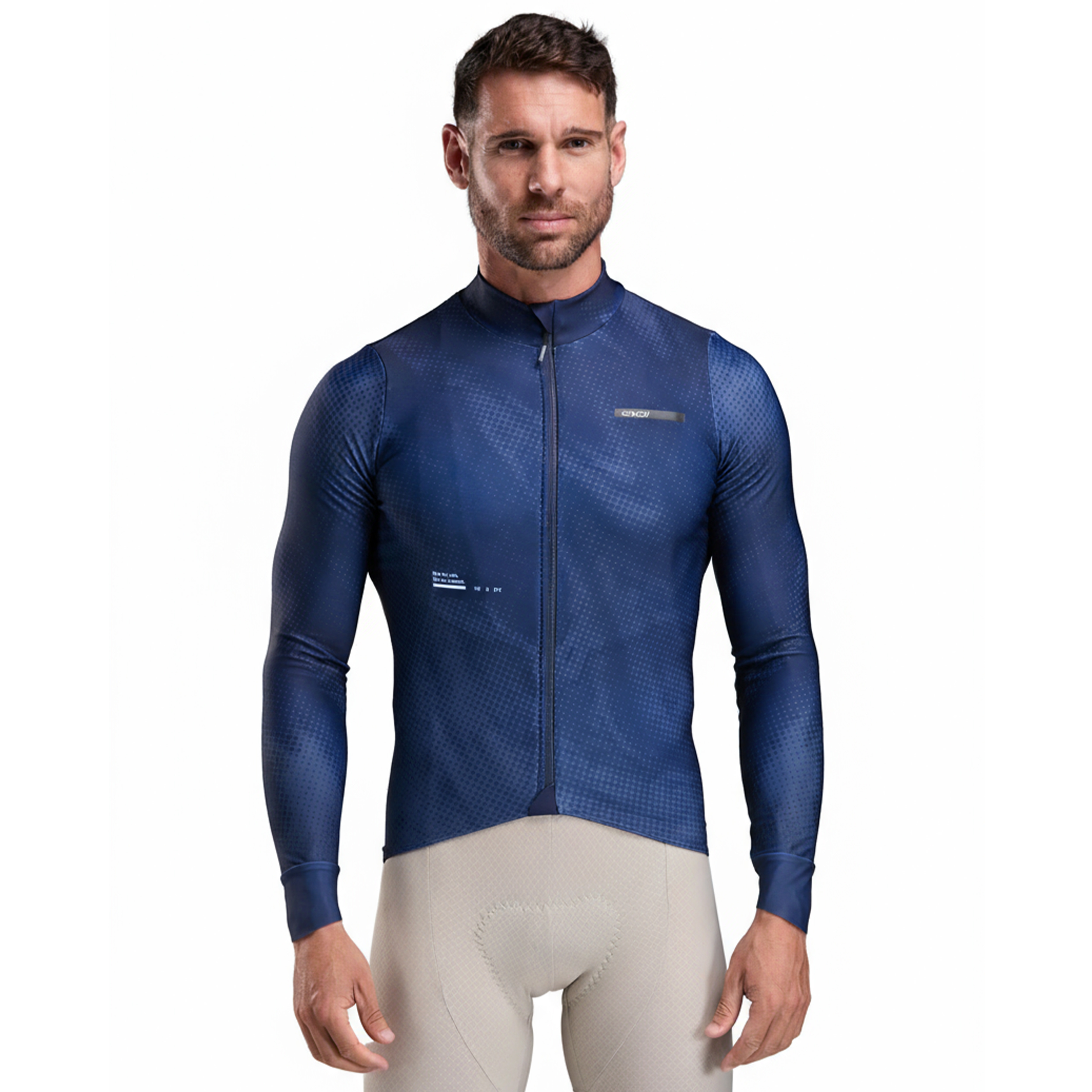 Maillot manches longues EKOI Perf TIE & DYE Marine