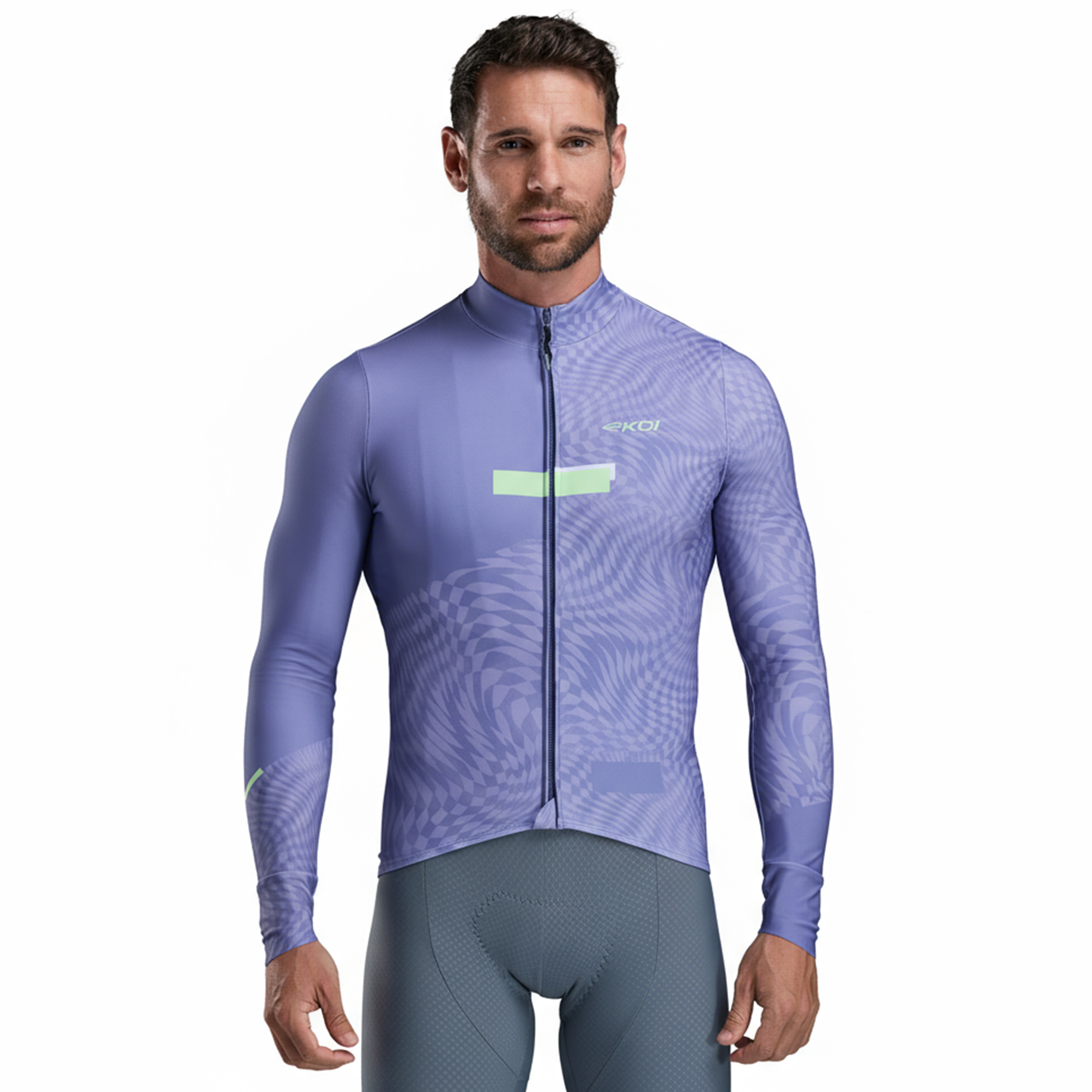 Maillot manches longues EKOI Perf GRAPHIC Violet