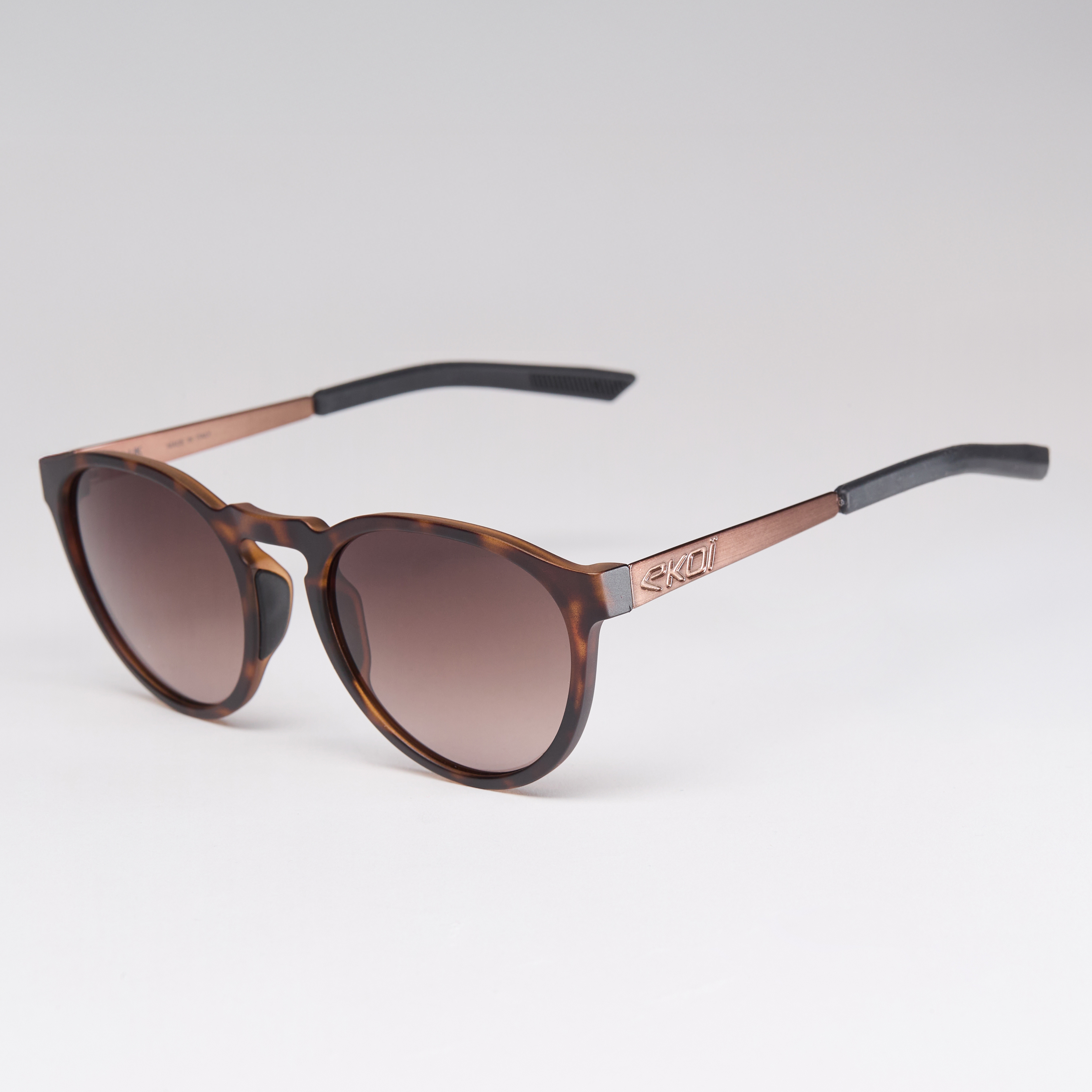Lunettes EKOI Racing LIFESTYLE RONDES Tortoise Marron dégradé